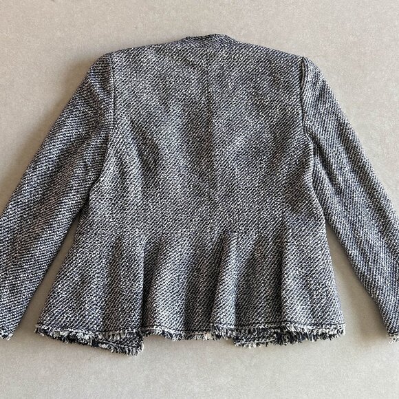 Rebecca Taylor Lurex Tweed Peplum Knit Blazer Jacket ASO Clary Fray - Picture 7 of 13